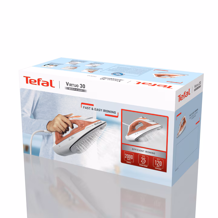 Fier de călcat cu abur Tefal Virtuo FV2C40E0 - imagine 4