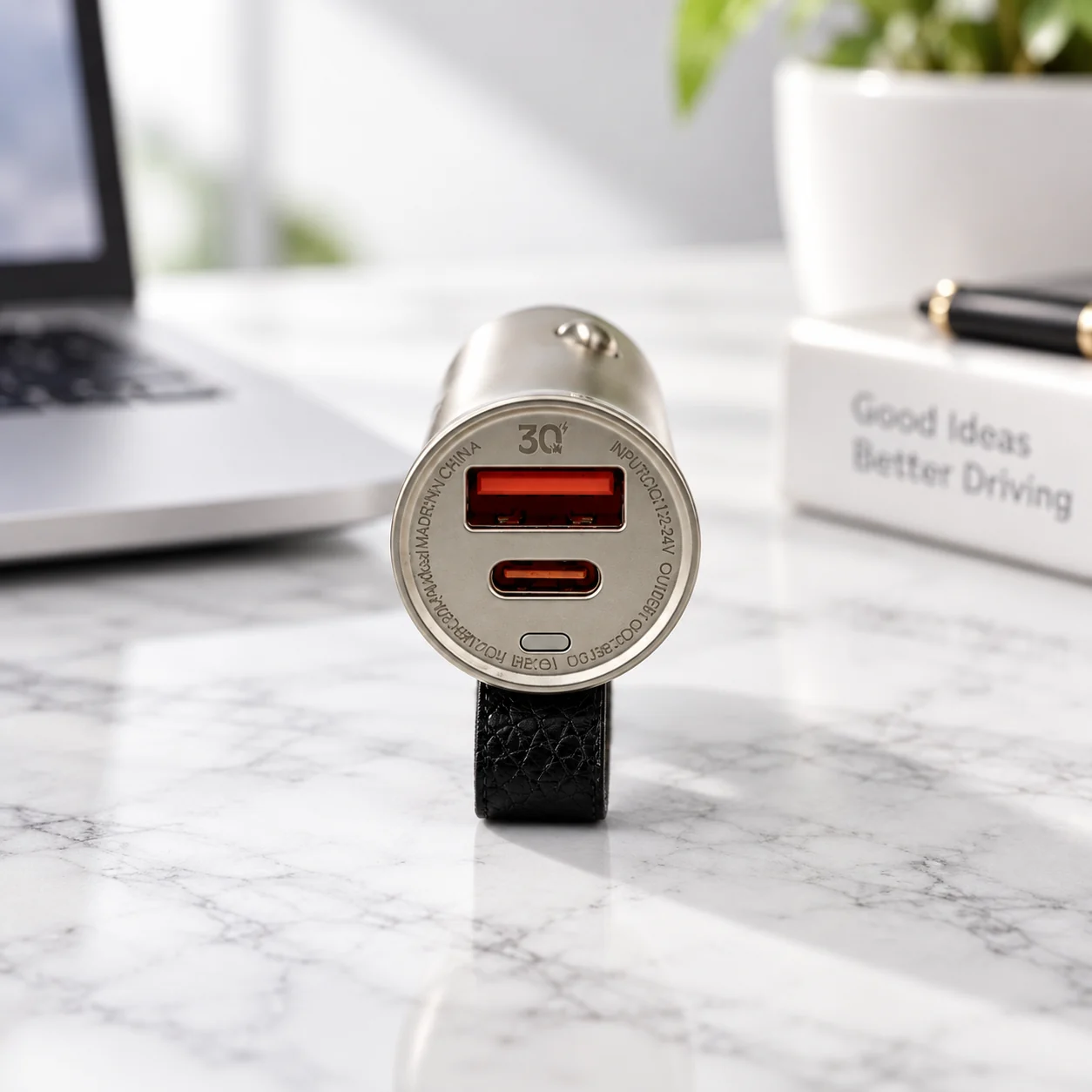 Încărcător auto LDNIO C509Q, 30W, cu cablu USB-C - imagine 2