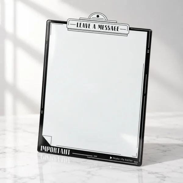Tablă magnetică pentru frigider, cu marker inclus